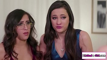 Blackmailed babes having a lesbian 3some