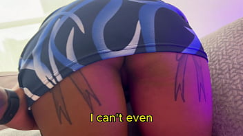 My Step mom stucks in couch and I fuck her