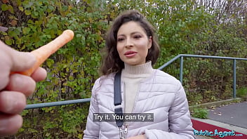 Public Agent Big tits Helina Dream big dick public blowjob