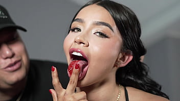 Angie Lorena gets naughty in an interview and shows off