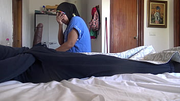 A Muslim maid is disturbed when she sees his big