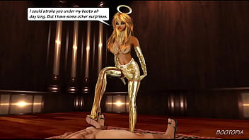 Animated Bootjob Blowjob POV CFNM - Angel in Crotch High