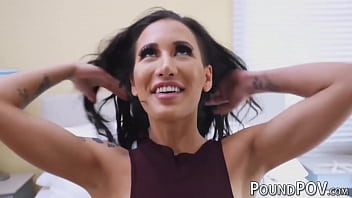 Busty babe with a huge booty Amia Miley fucked hard