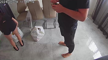 Husband is gone, and his wife is fucked by a