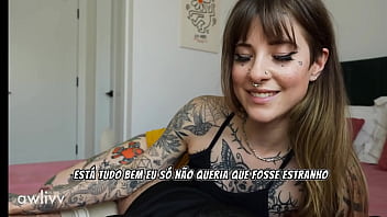 Tattooed Slut Fucks Her Friend's Boyfriend in Secret (SUBTITLED)