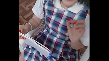 Teacher fucking his student without a condom and with his