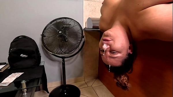 INTERRACIAL upside down FACE FUCKING for BROWN girl