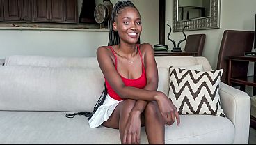 Gorgeous Black Model HARDCORE FUCKED By BWC In Amateur Couch