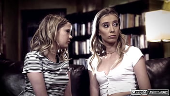 Two teens lick ifo the college counselor and the perv