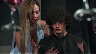 My boss ends up getting me into a delicious threesome