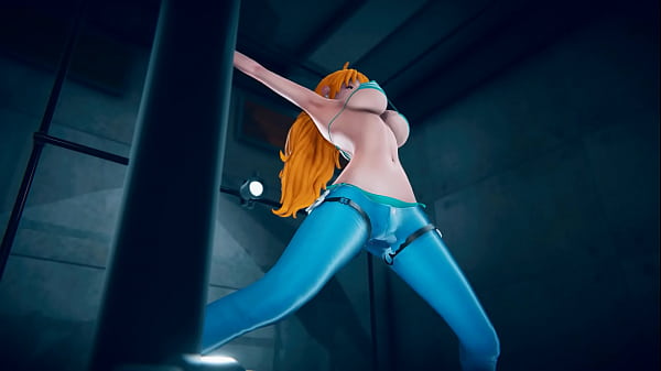 [Tickling] Nami in One Piece is detained and tickled