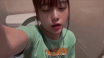 I masturbated in the supermarket toilet. I came with my