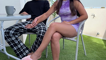 Step Brother Put My Hand on His Big Dick!! I