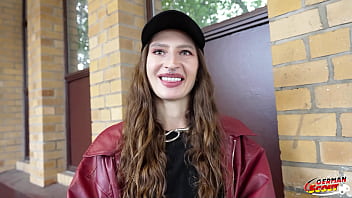 GERMAN SCOUT - Slim Ukrainian Girl Mari Moon accidentally cum