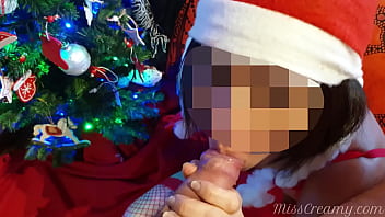 Miss Santa Claus gives a student lots of sex for