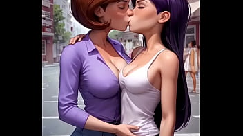 Helen Parr x Violet Parr lesbian compilation (AI-generated)