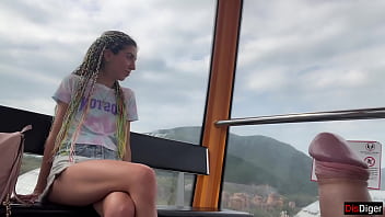 Public Dick Flashing on the Ferris wheel - Stranger Girl
