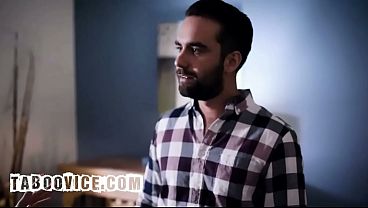 Hot Brunette Babe Has Rough Sex With Boyfriend's Stepbrother