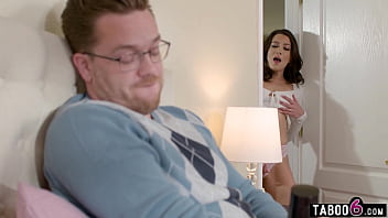 Latina wife walks in on her family member fucking a