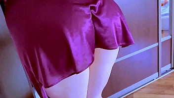 I found my stepmom in a nightgown and no panties,