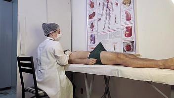 Patient Can't Hold It and Gets Hard in Front of