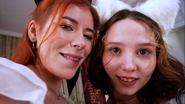 4on2 GANGBANG! Two sluts Akina Asmus & Luna Rishi decided