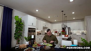 Stepson Austin getting a blowjob from his stepmom Shay Sights