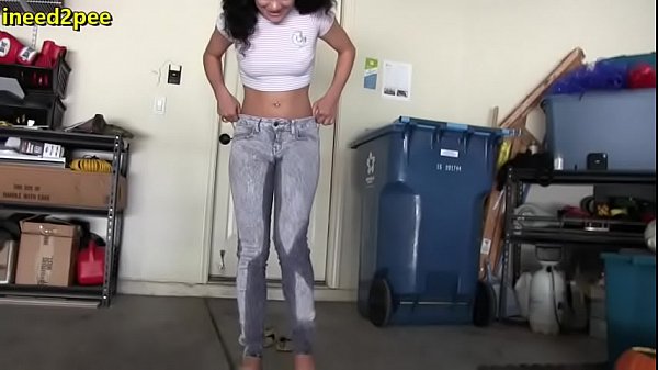 Desperate to pee girls can't hold it and piss themselves