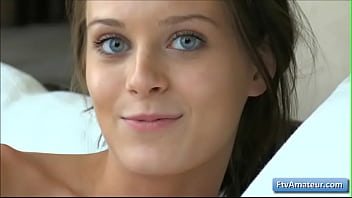 Beautiful natural big tit amateur Lana with sexy blue eyes