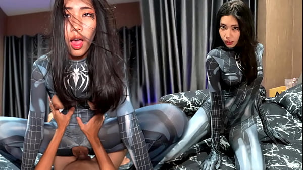 Petite Spider Girl can't Hold her Horny Side