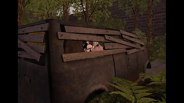 Bad grandpa fucks an emo girl in second life (3d