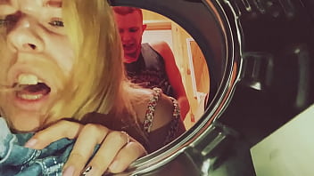 My stepsister got stuck in the washing machine and I