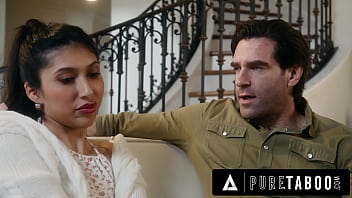 PURE TABOO Cunning Delivery Guy Becomes Petite Penelope Woods's Stepfather