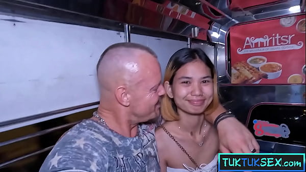 Tiny Thai teen girl picked up in Pattaya with a