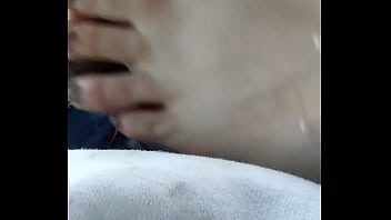 Amateur interracial footjob