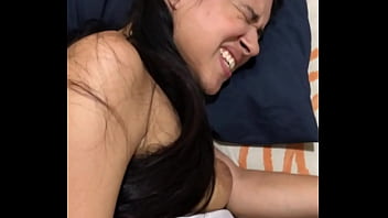 Fucking my two holes mercilessly until leaving a creampie in