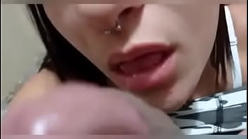 Eating girlfriend on the couch at home