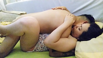 My neighbor arrived very horny and got into my bed