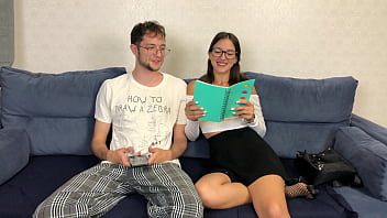 Step Sister Came From School And Asked Step Bro Help