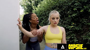 OOPSIE - Hot Kira Noir's Bestie Gets Aroused While Seeing