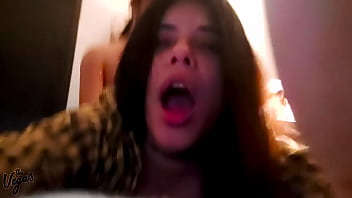 My step cousin lost the bet so she had to