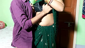 Nephew fucked aunty on the pretext of sewing shirt buttons!