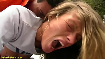 Real public german snow anal party