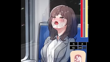 [Gameplay] Using the magic masturbator on Office Lady in train