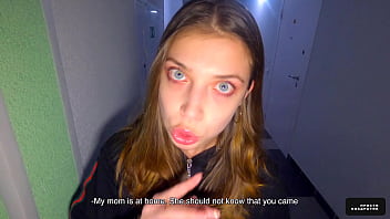 While Parents Are At Home We Fuck In The Staircase