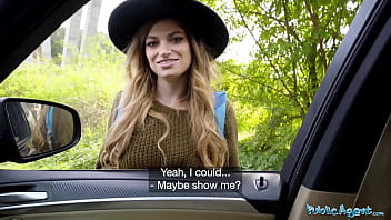 Public Agent Big tits hitchhiker Nicole Rae big dick public