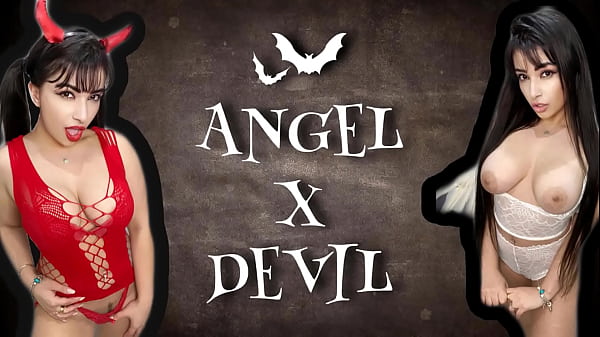 Jerk off conquest JOI pretty angel and gorgeous devil cosplay