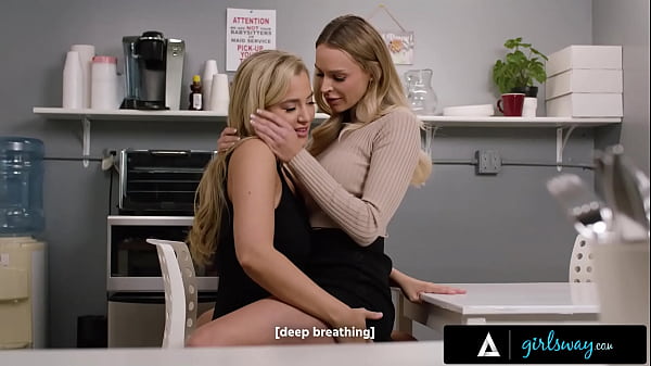GIRLSWAY - Busty Blonde Coworkers Emma Hix & Blake Blossom