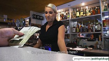 Super gorgeous Lenka gets fucked in pub and receives sticky