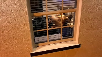 Spying with a drone my neighbor watching porn with a